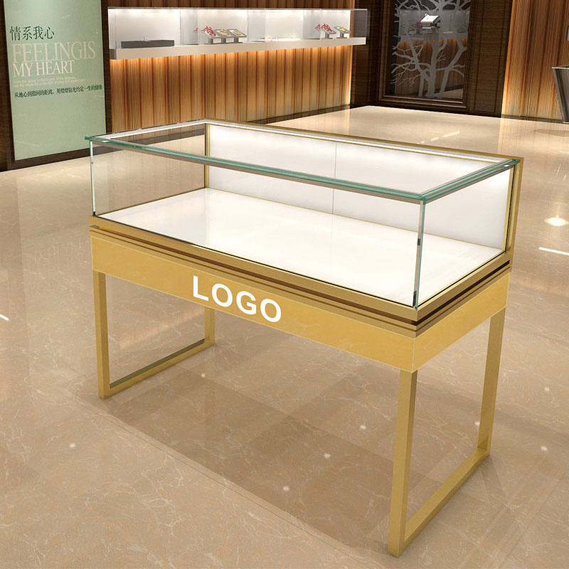 鋼化玻璃精品展示柜臺(tái)G款-不包邊